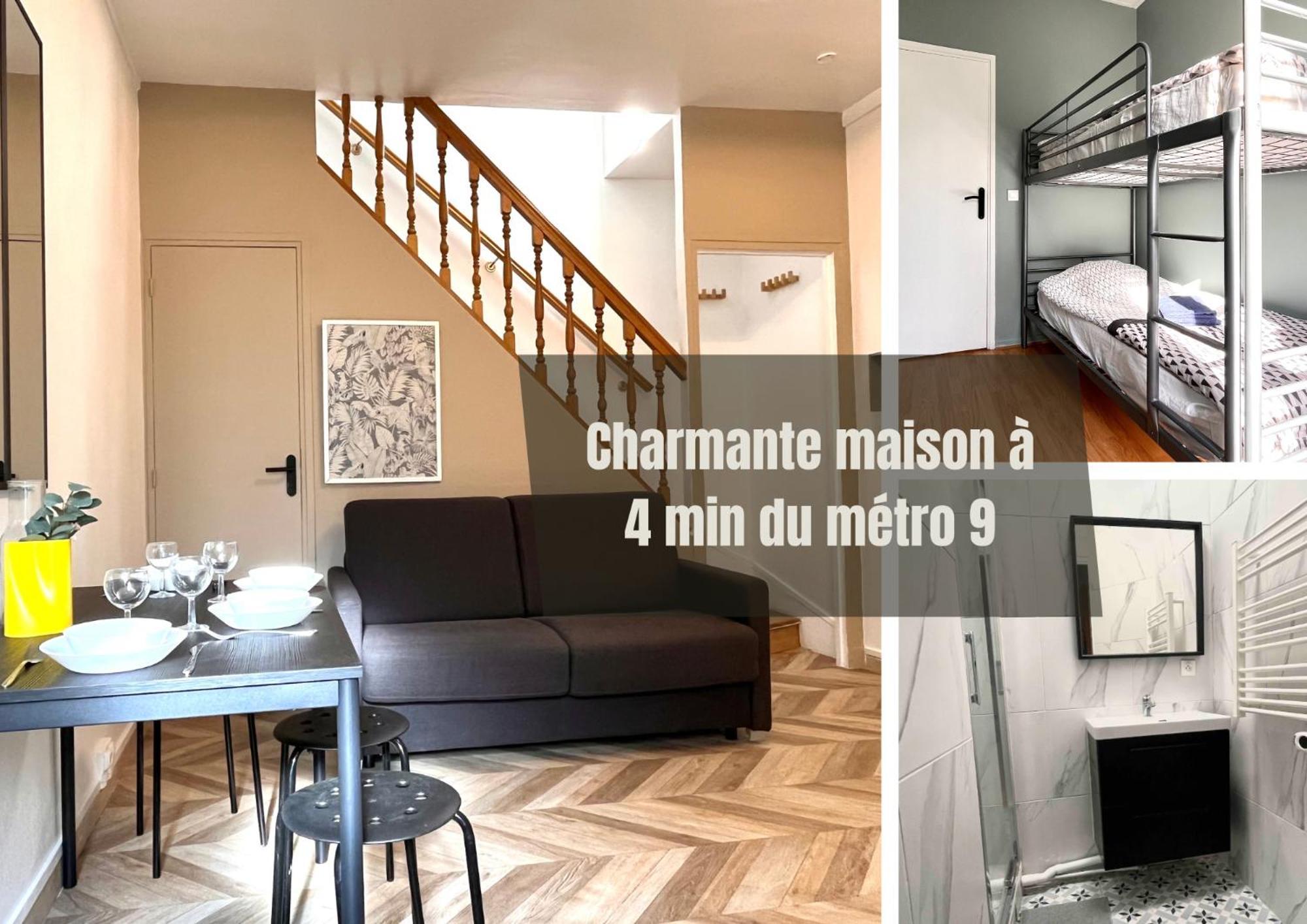 #2 Charmante Maison A 4 Min Metro 9 Bagnolet Exterior foto
